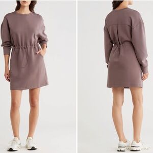 Zella Mauve Drawstring Dress